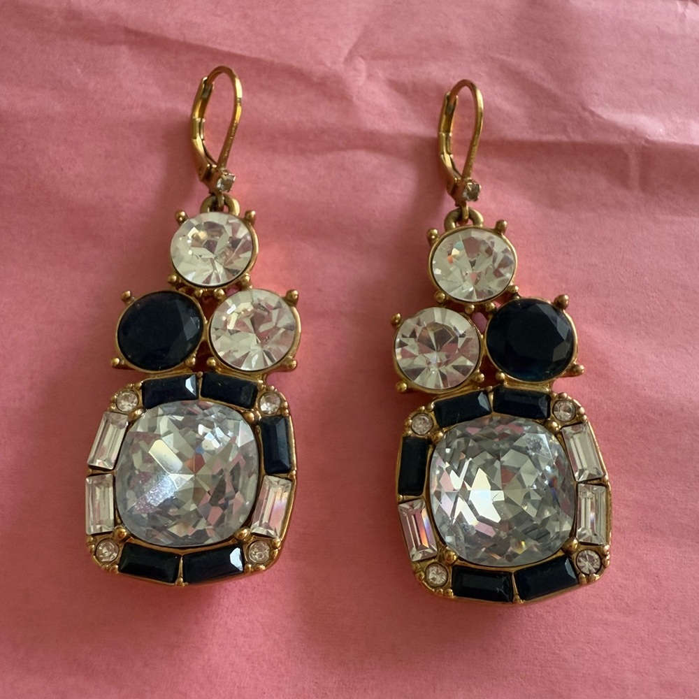 Kate Spade Dazzling Blue and Gold Earrings